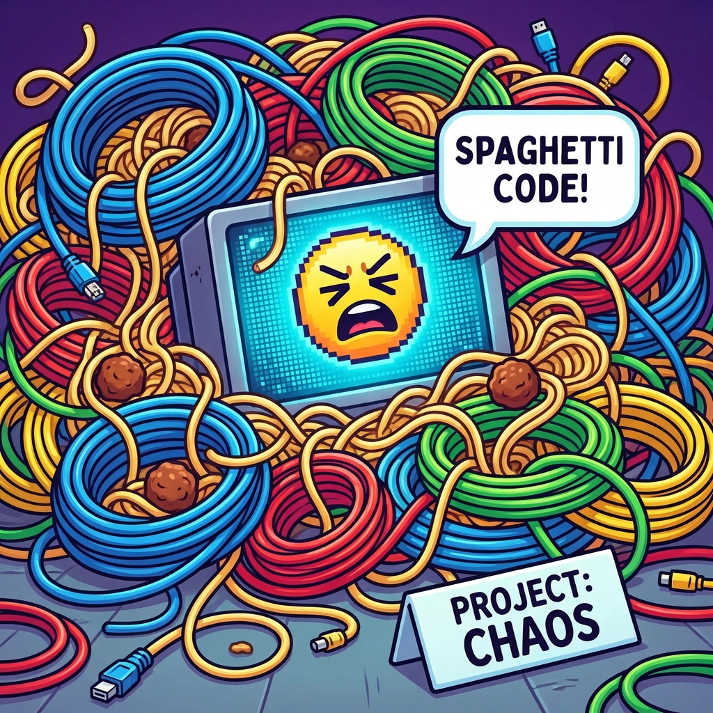 Spaghetti Code Meme